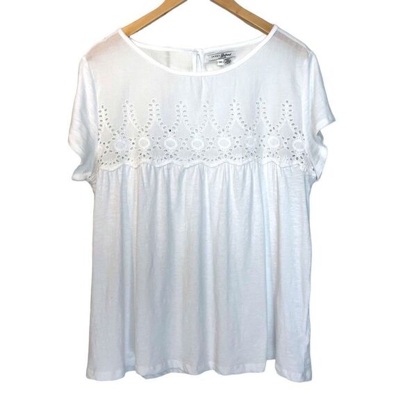 Jachs Girlfriend New York Eyelet T Shirt - Picture 1 of 8